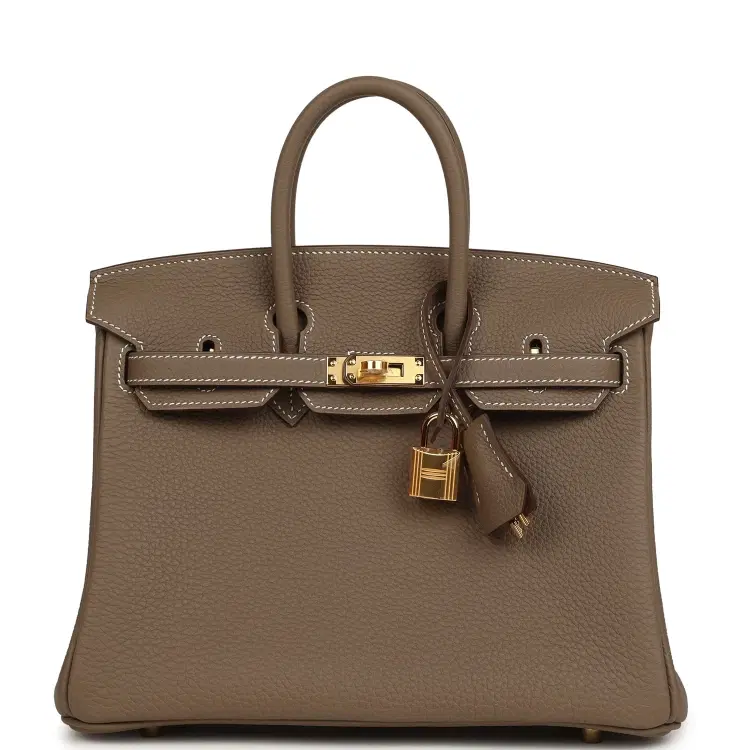 Hermes Birkin 25 Etoupe Togo Gold Hardware-Hover-Image