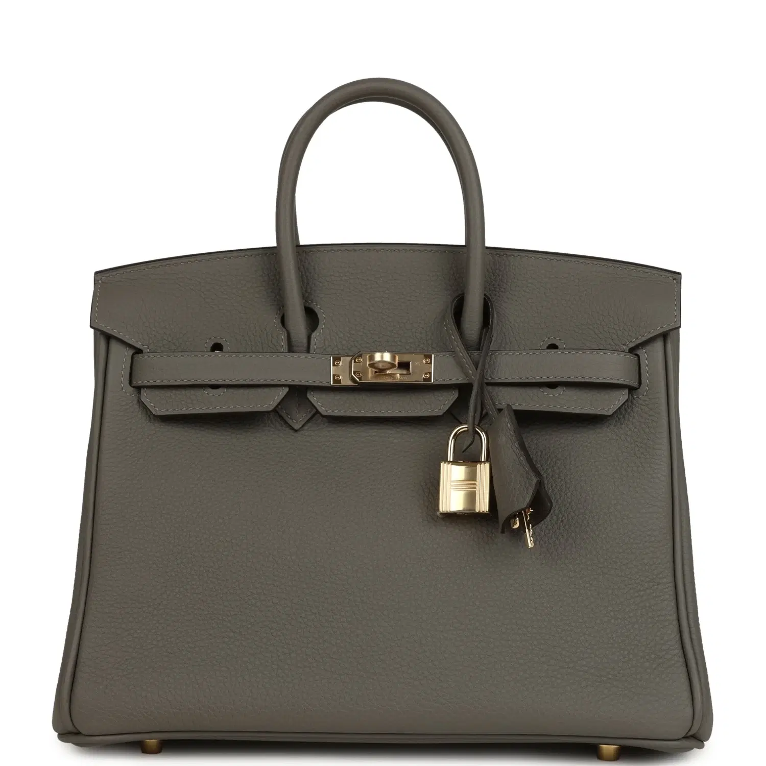 Hermes Birkin 25 Gris Meyer Togo Permabrass Hardware