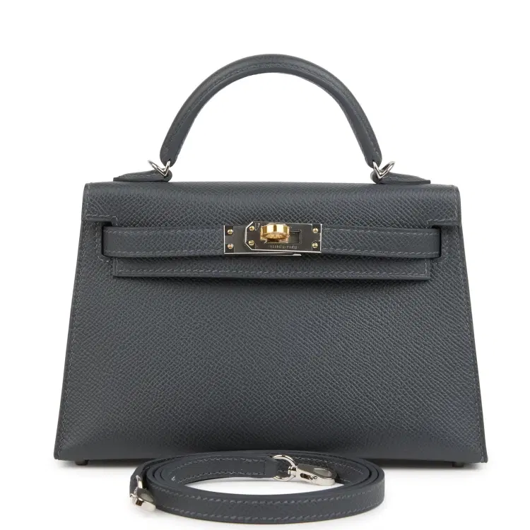 Hermes Kelly Sellier 20 Ardoise Epsom Electrum Hardware-Hover-Image