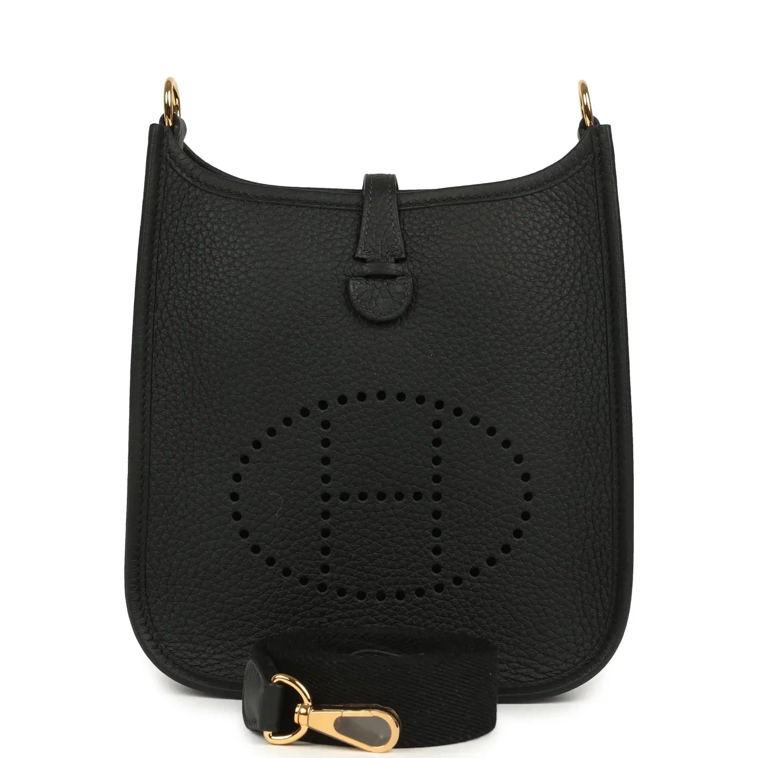 Hermes Evelyne TPM Black Clemence Gold Hardware
