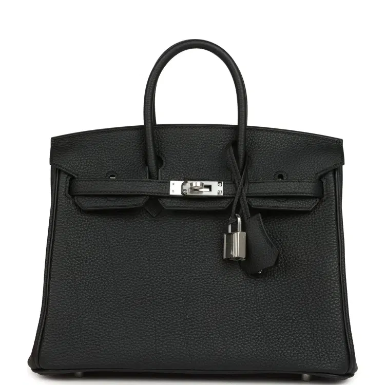 Hermes Birkin 25 Black Togo Palladium Hardware-Hover-Image