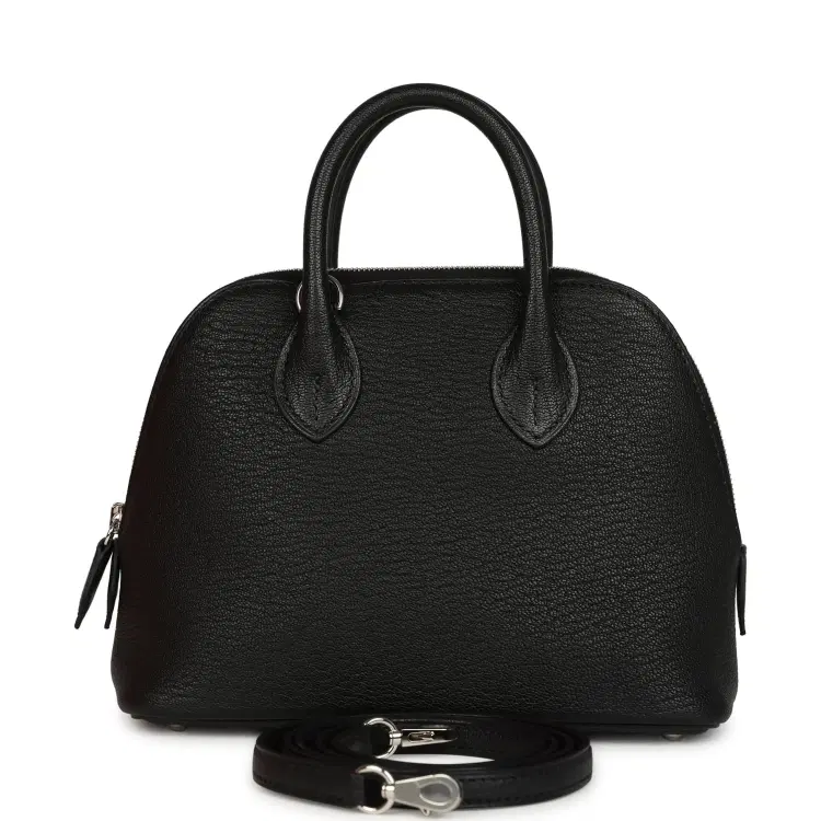 Hermes 1923 Bolide Mini Black Chevre Mysore Palladium Hardware-Hover-Image
