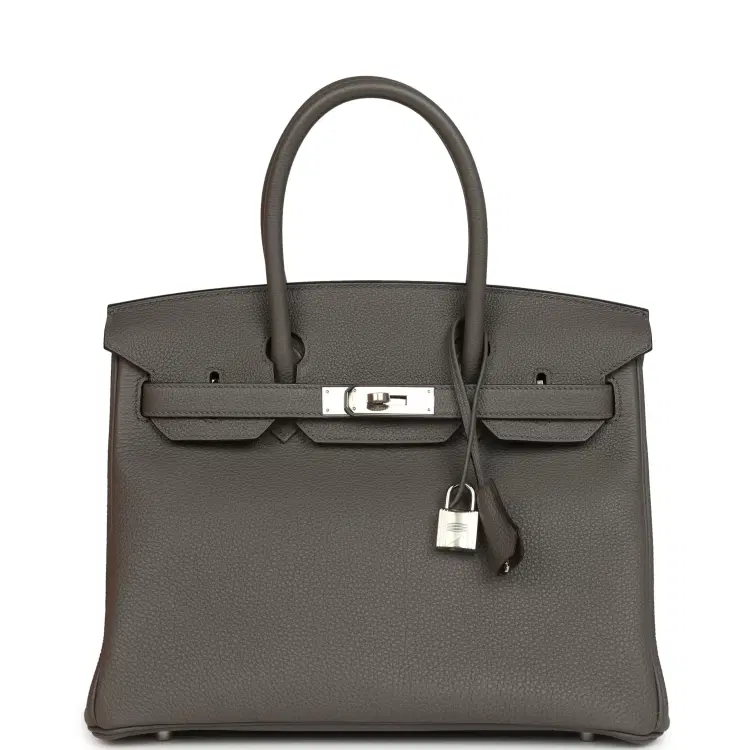 Hermes Birkin 30 Etain Togo Palladium Hardware-Hover-Image