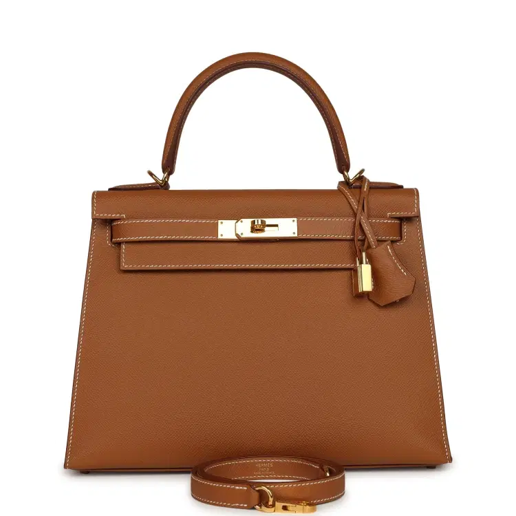 Pre-owned Hermes Kelly Sellier 28 Gold Epsom Gold Hardware-Hover-Image