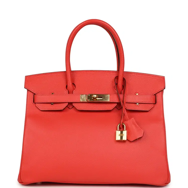 Pre-owned Hermes Birkin 30 Rose Jaipur Epsom Gold Hardware-Hover-Image