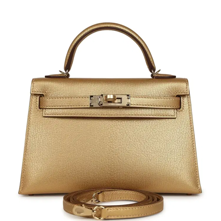 Hermes Kelly Sellier 20 Dore Chevre Chamkilight Permabrass Hardware-Hover-Image