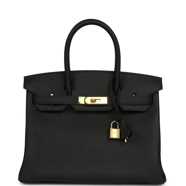 Hermes Birkin 30 Black Togo Gold Hardware-Hover-Image