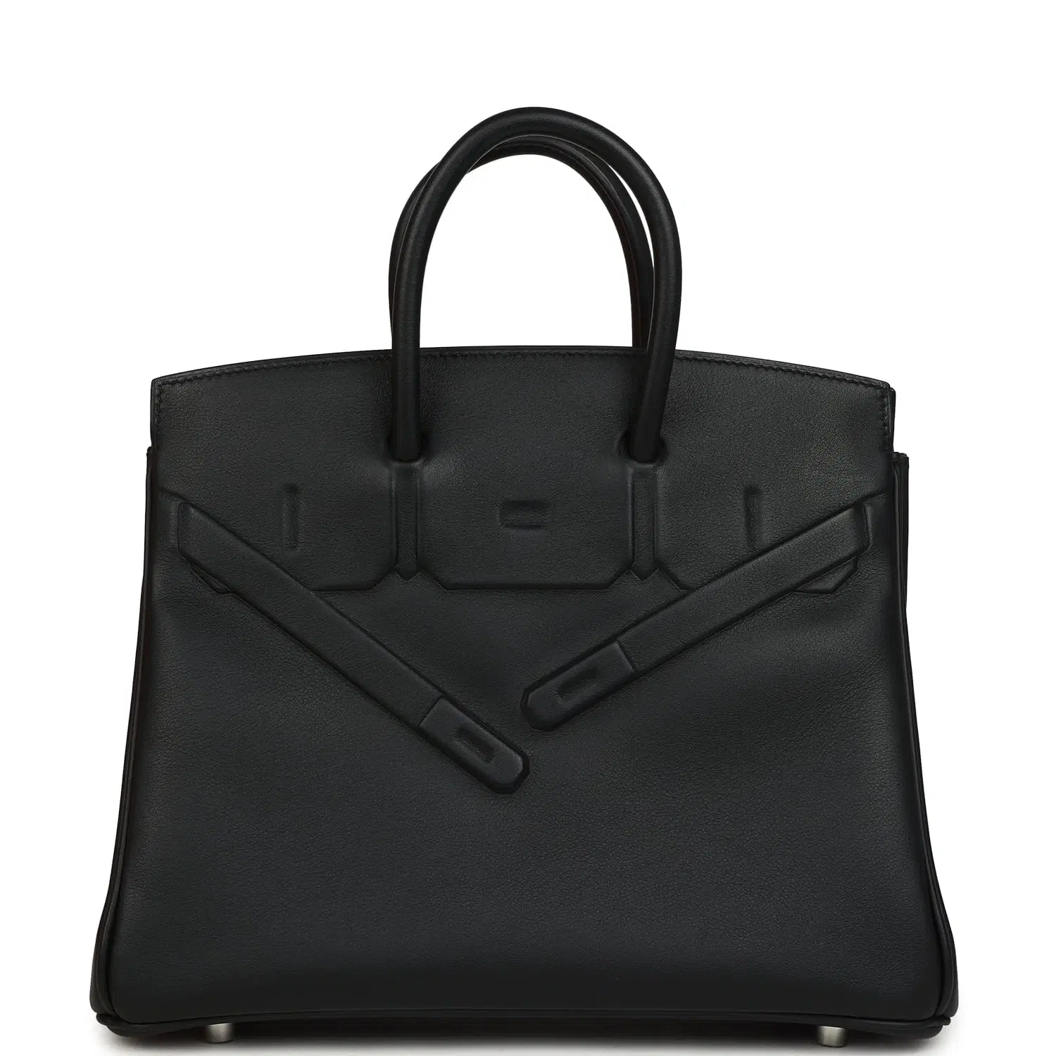 Hermes Birkin 25 Shadow Black Swift Palladium Hardware