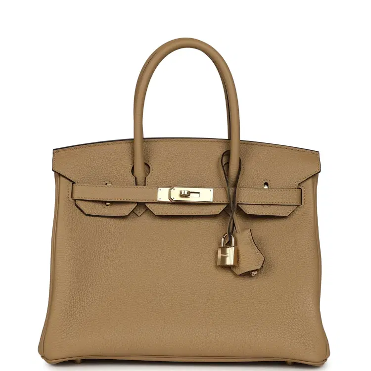 Hermes Birkin 30 Poussiere Togo Permabrass Hardware-Hover-Image