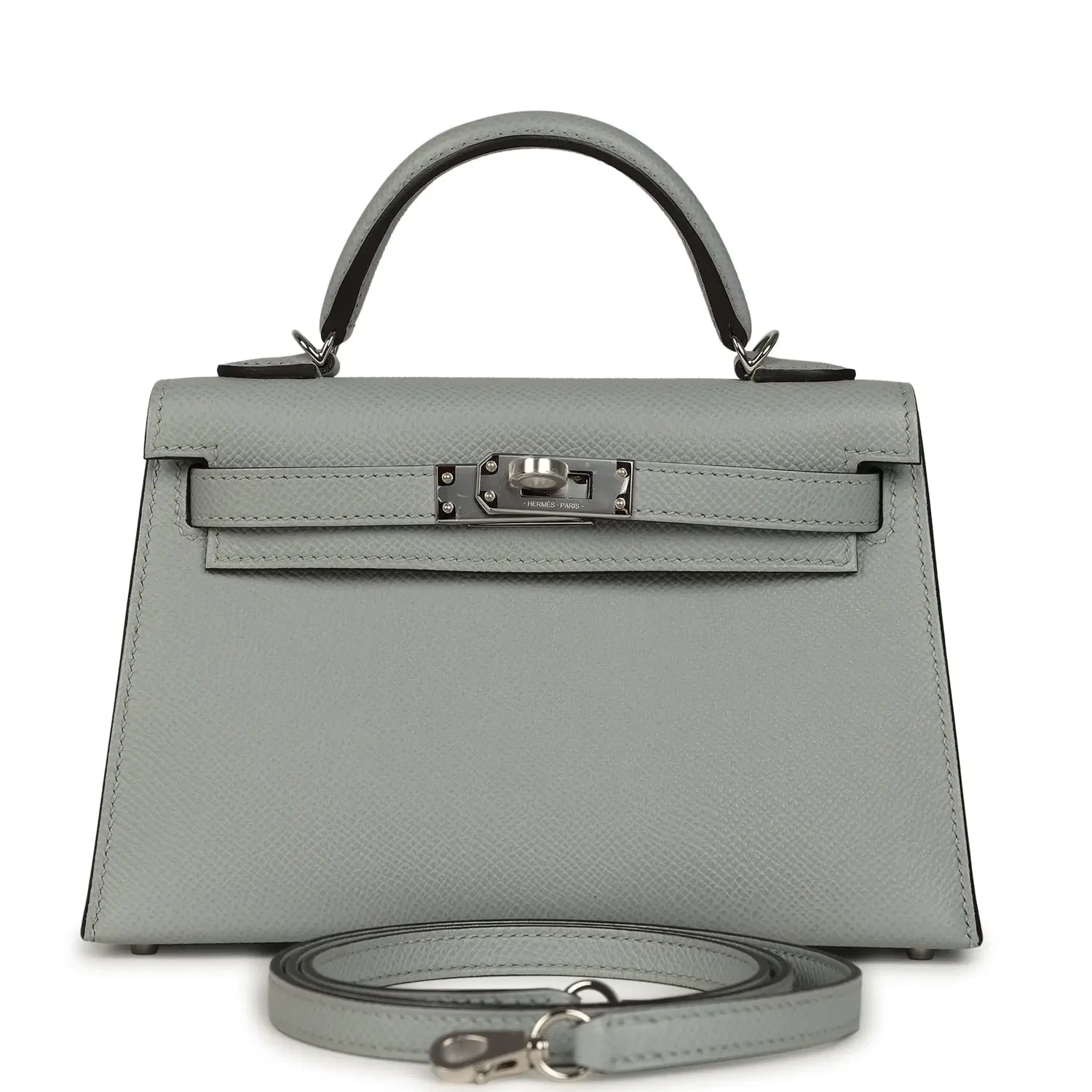 Hermes Kelly Sellier 20 Bleu Glacier Epsom Palladium Hardware