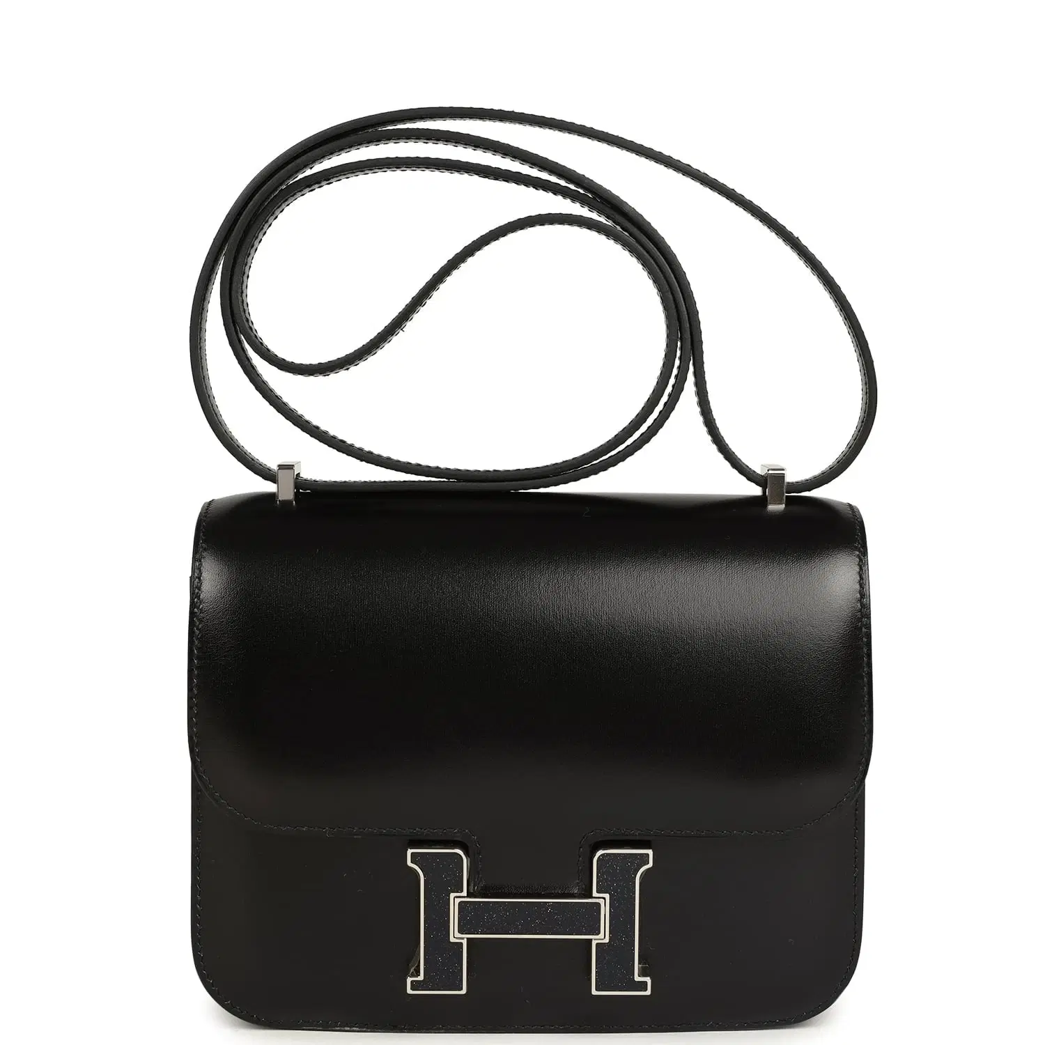 Hermes Constance 18 Black Box Aventurine Hardware