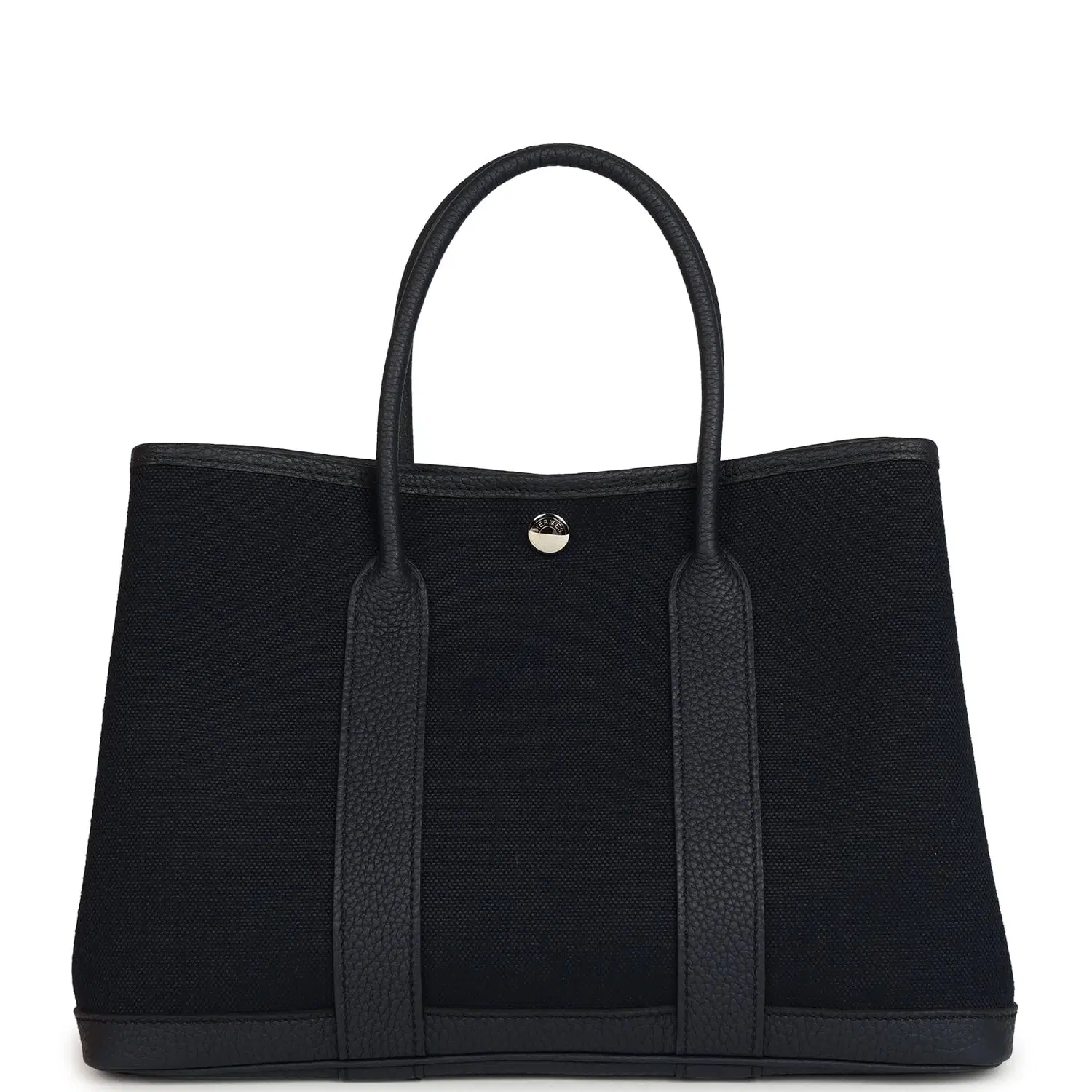 Hermes Garden Party 30 Bleu Indigo Toile Militaire and Negonda Palladium Hardware