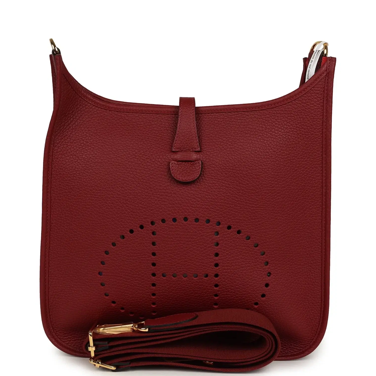 Hermes Evelyne III PM Rouge H Clemence Gold Hardware