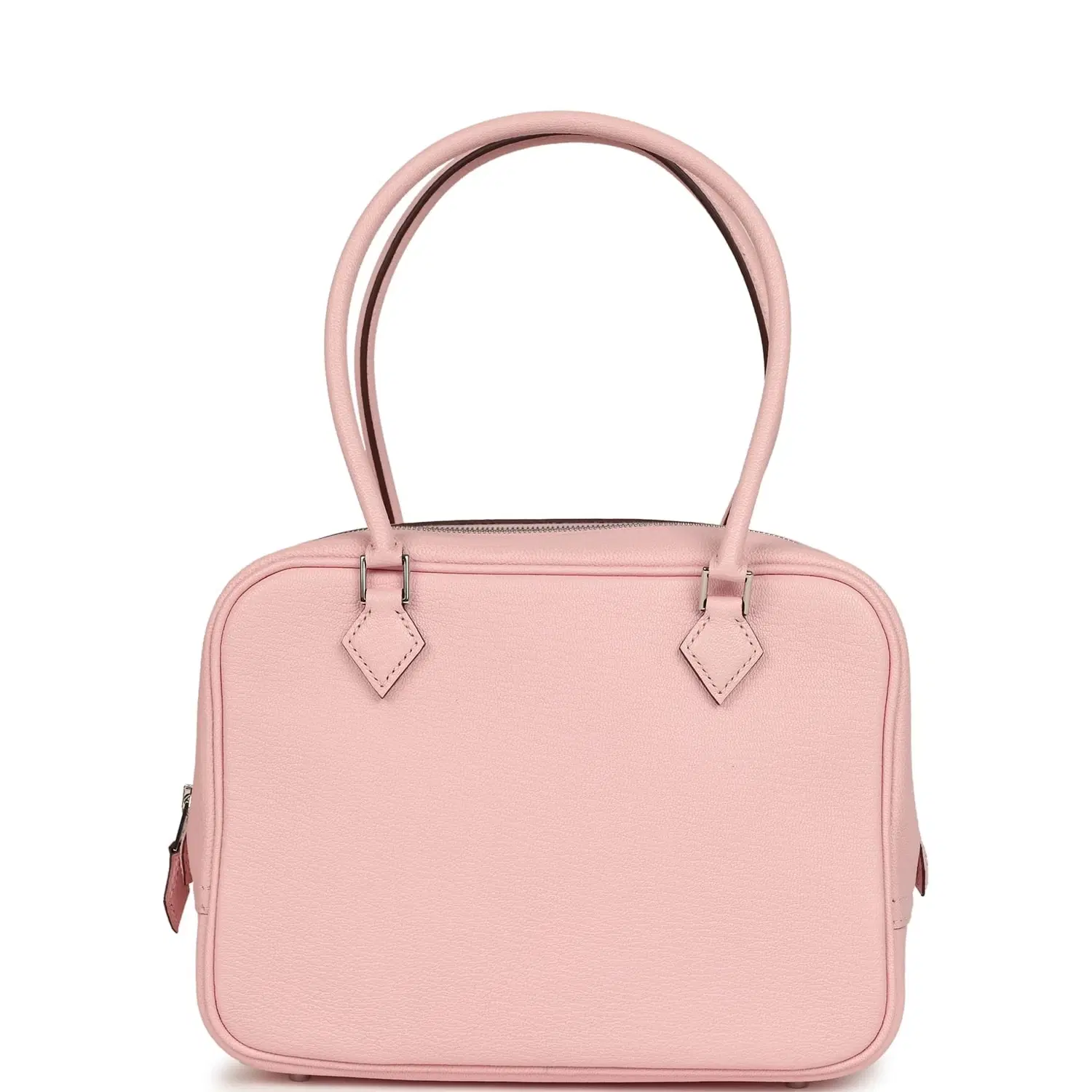 Hermes Mini Plume 21 Bag Rose Sakura Chèvre Palladium Hardware