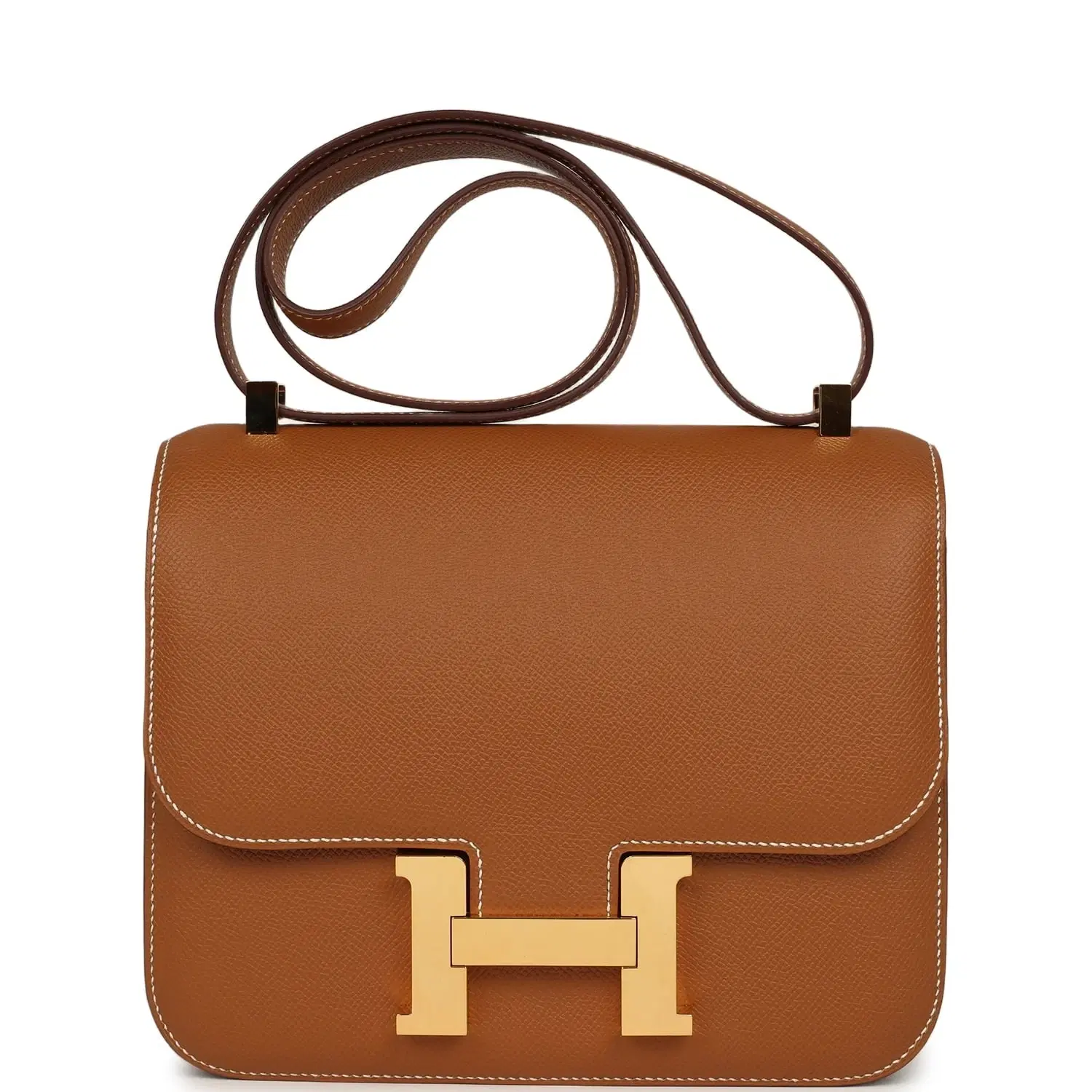 Pre-owned Hermes Constance 24 Gold Epsom Gold Hardware