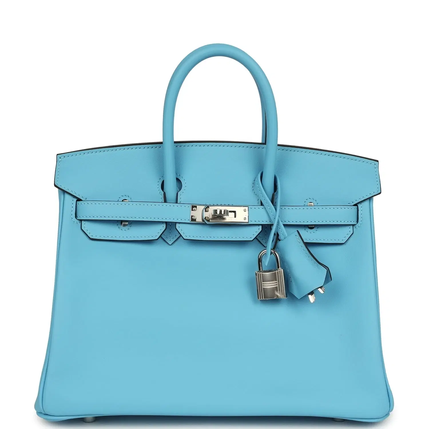 Hermes Birkin 25 Celeste Swift Palladium Hardware