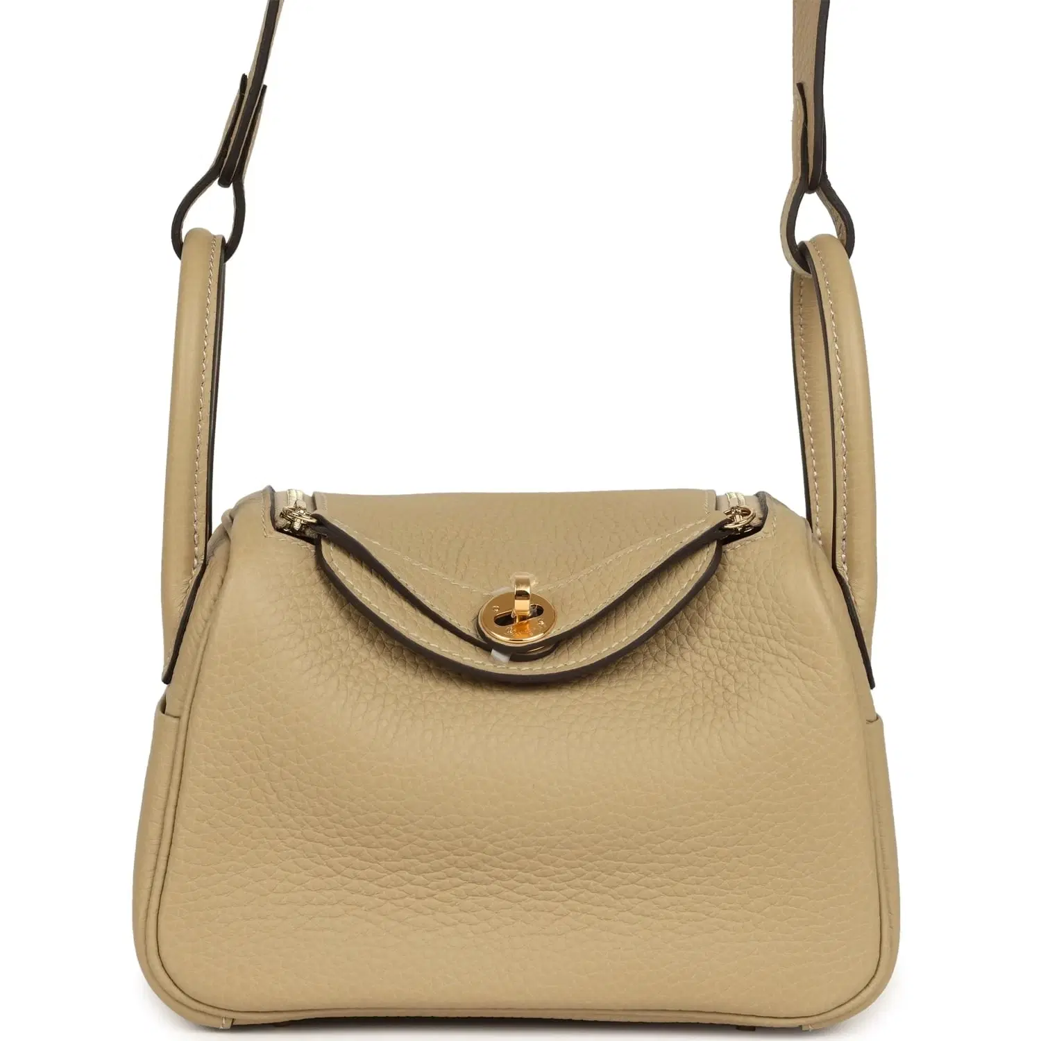 Hermes Mini Lindy II Trench Clemence Gold Hardware