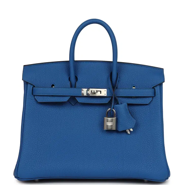 Hermes Birkin 25 Bleu Zellige Togo Palladium Hardware-Hover-Image