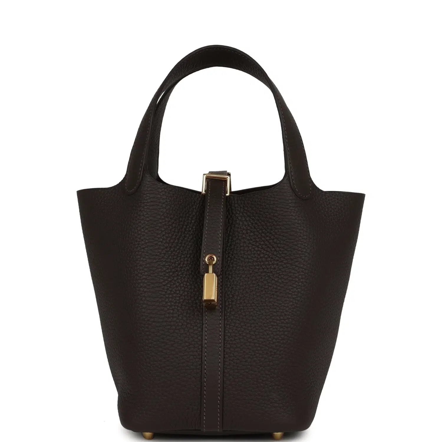 Hermes Picotin Lock 18 Bai Brun Clemence Gold Hardware