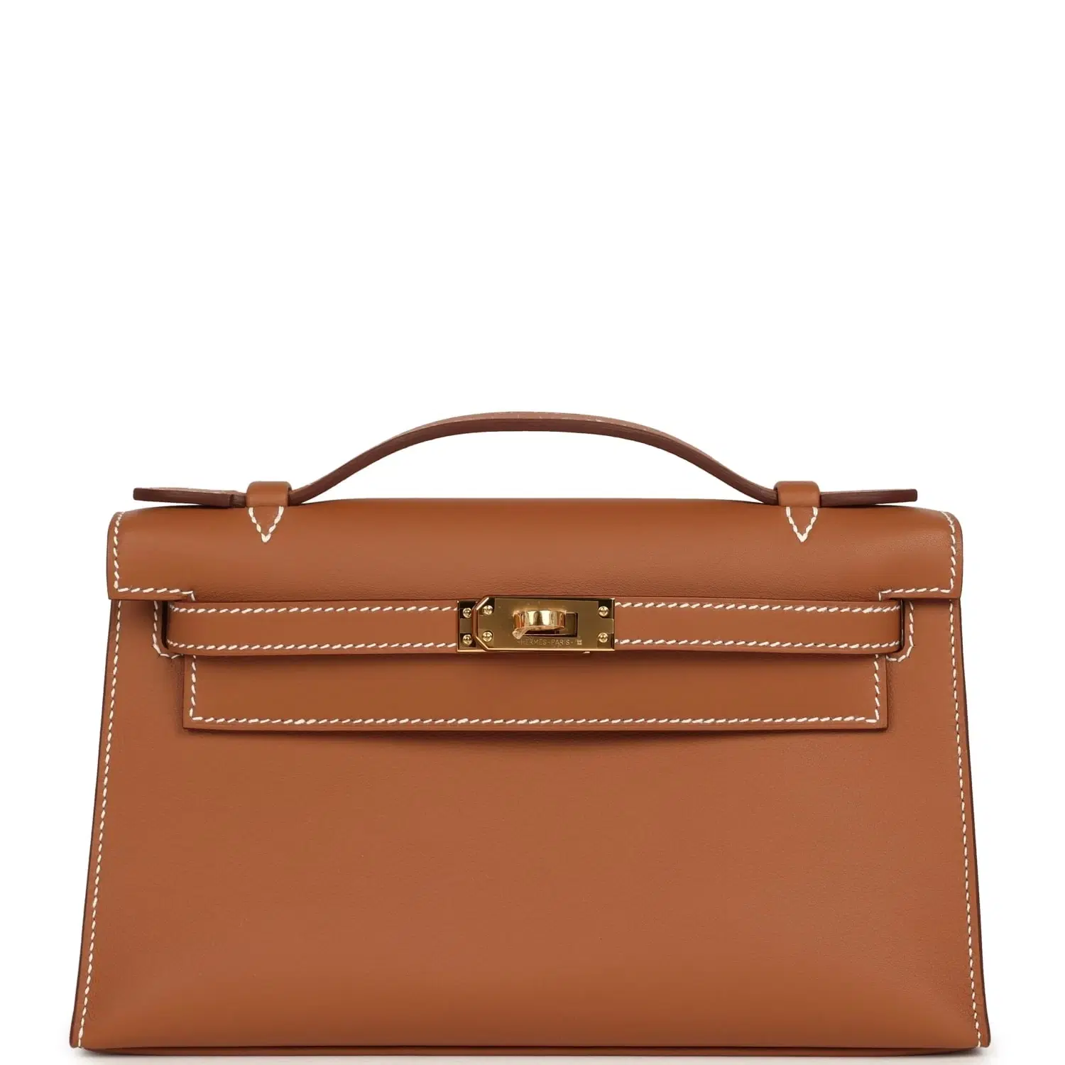 Hermes Kelly Pochette Gold Swift Gold Hardware