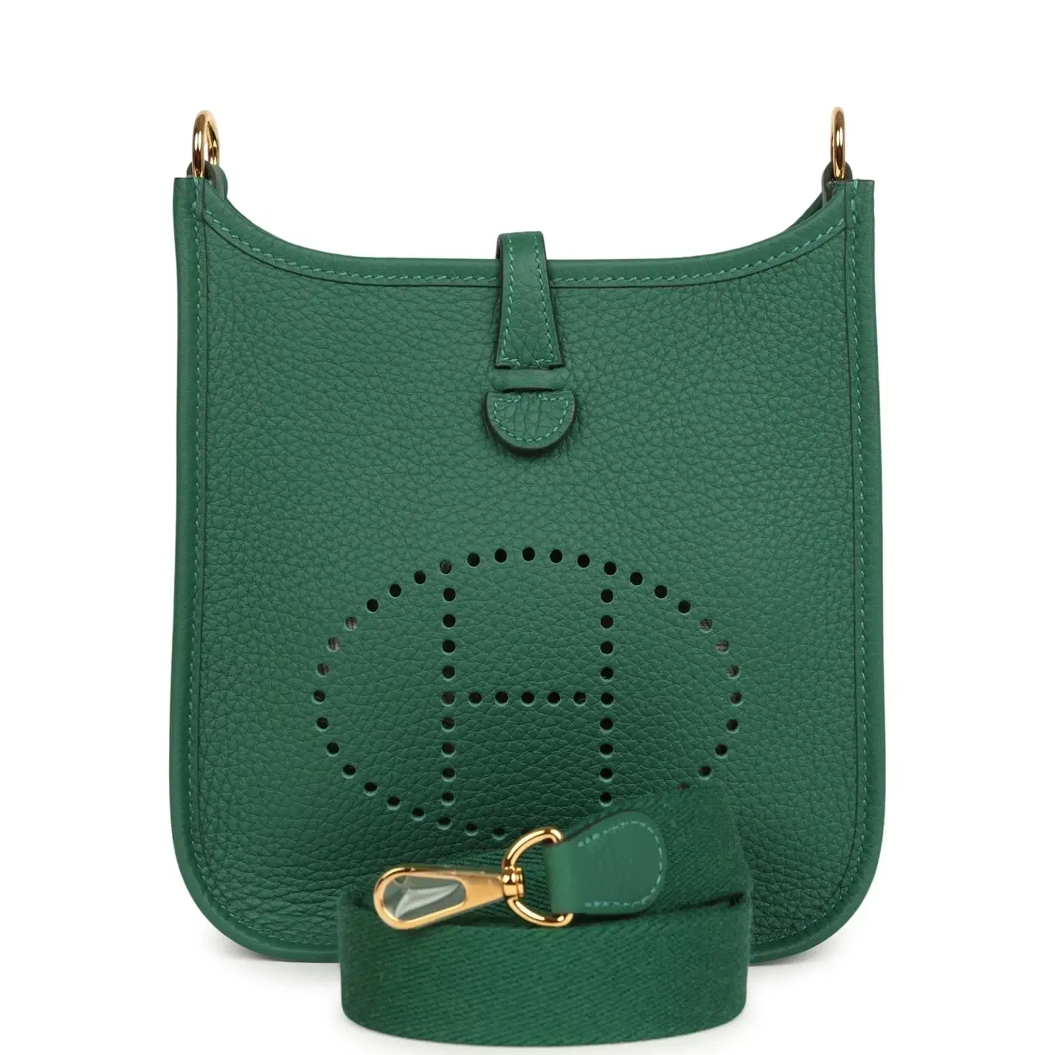 Hermes Evelyne TPM Vert Moyen Clemence Gold Hardware