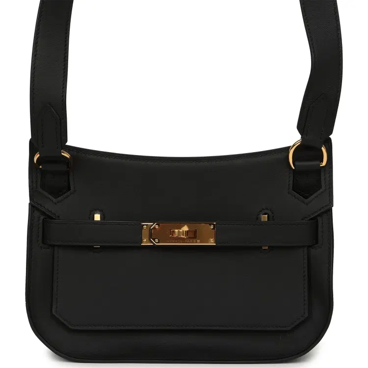 Hermes Mini Jypsiere Black Swift Gold Hardware-Hover-Image