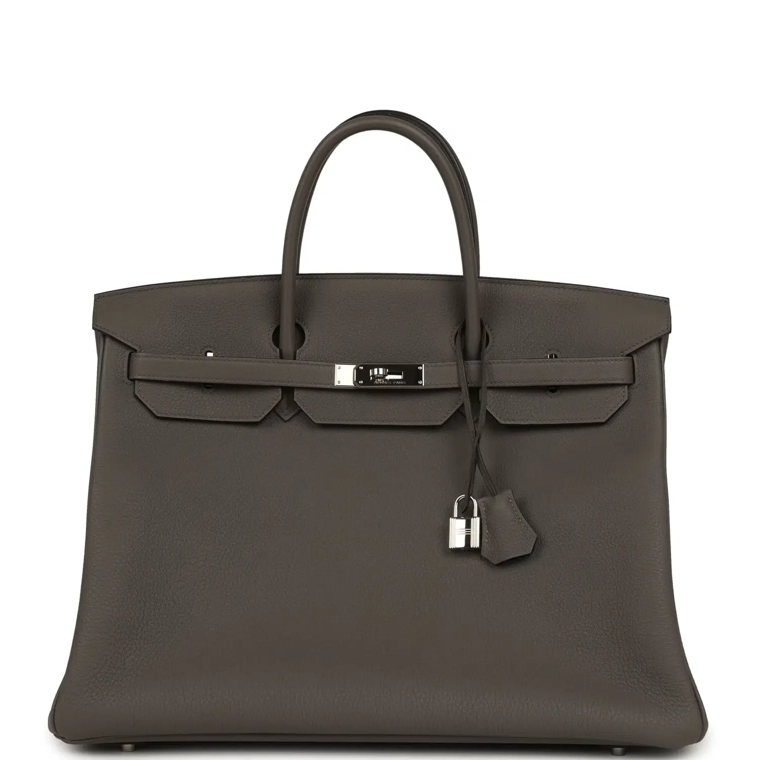 Pre-owned Hermes Special Order (HSS) Birkin 40 Etain Verso Togo Palladium Hardware