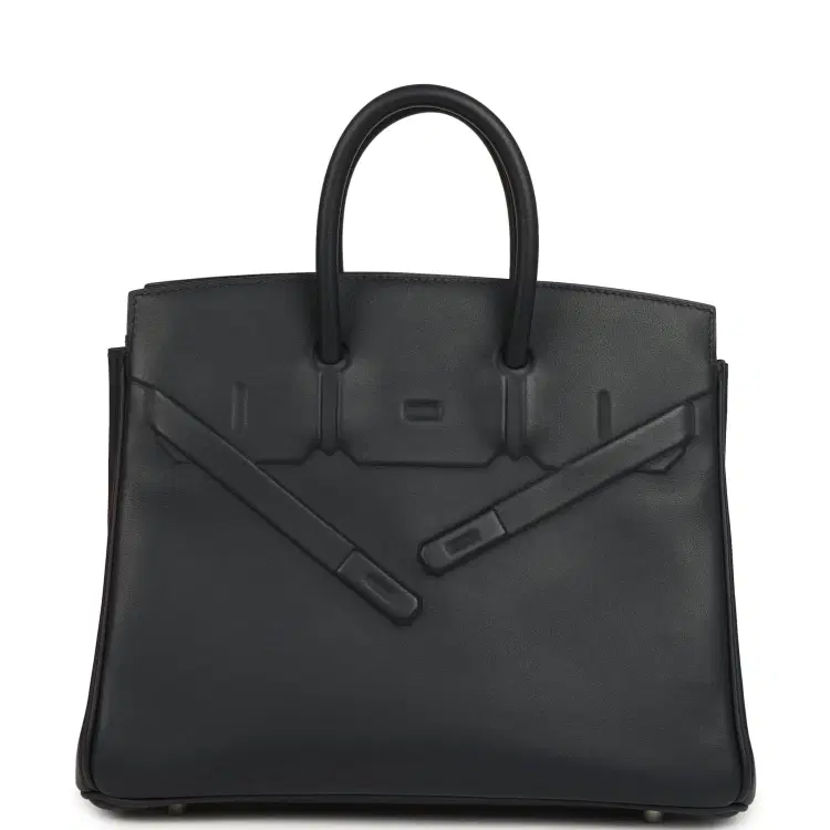 Hermes Birkin Shadow 25 Caban Swift Palladium Hardware-Hover-Image