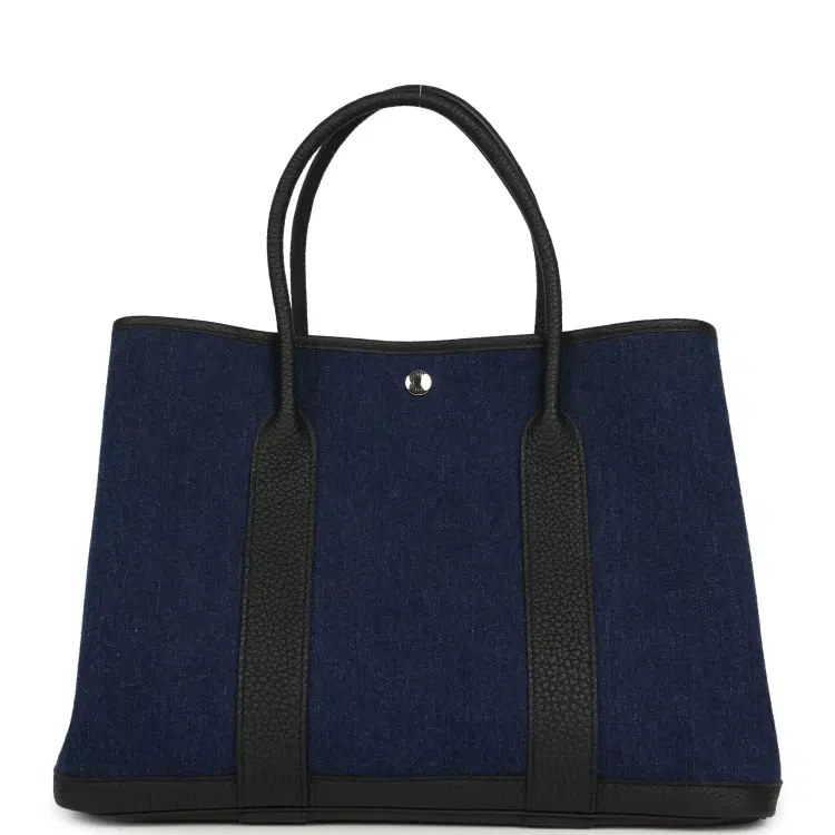 Hermes Garden Party 36 Denim Moyen, Black Negonda Palladium Hardware-Hover-Image
