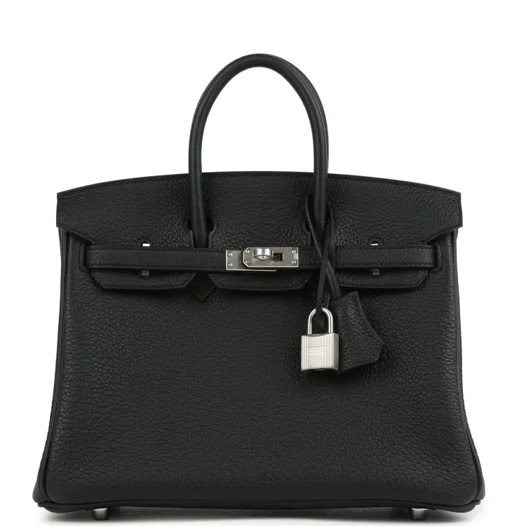 Hermes Birkin 25 Black Togo Brushed Palladium Hardware-Hover-Image