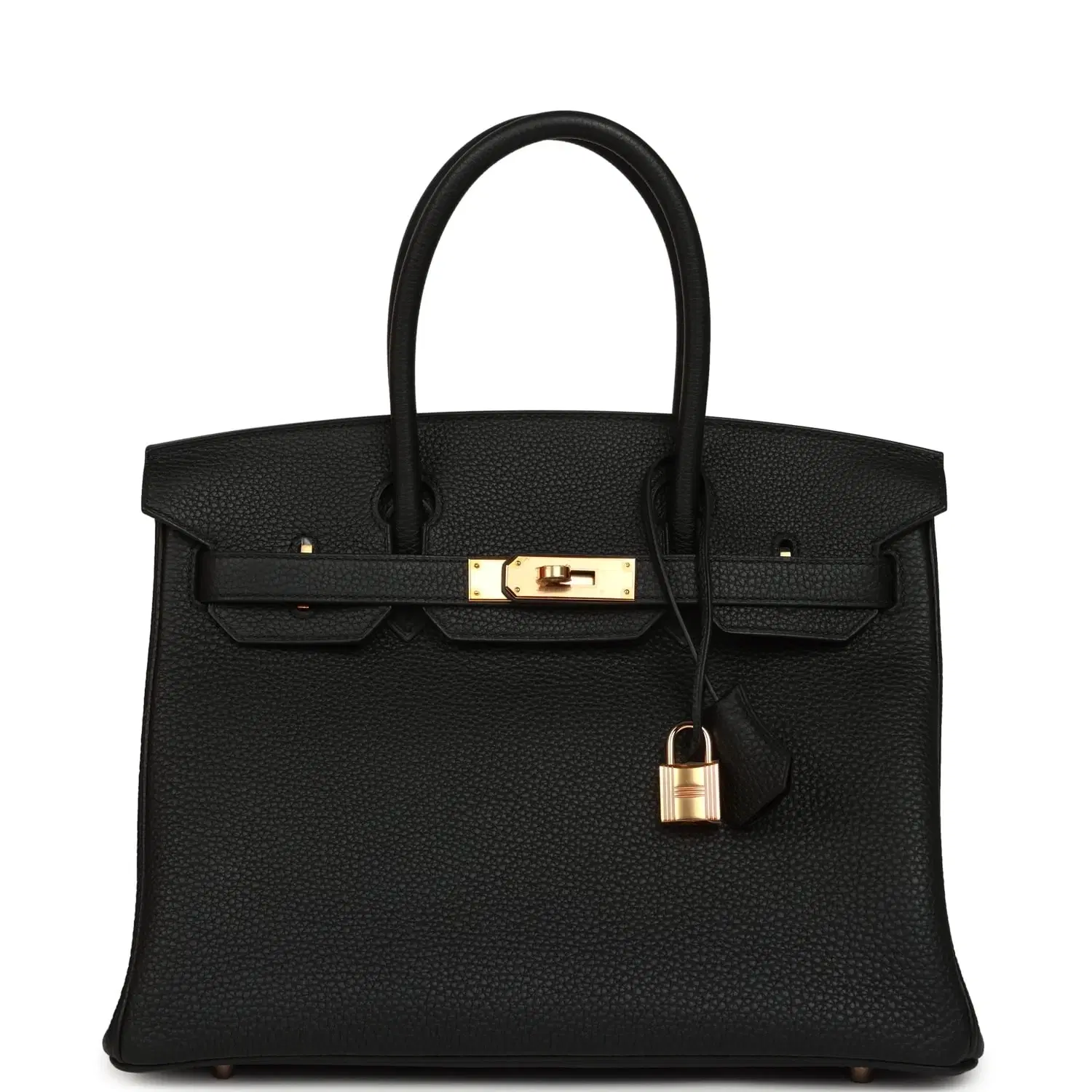 Hermes Birkin 30 Black Togo Rose Gold Hardware