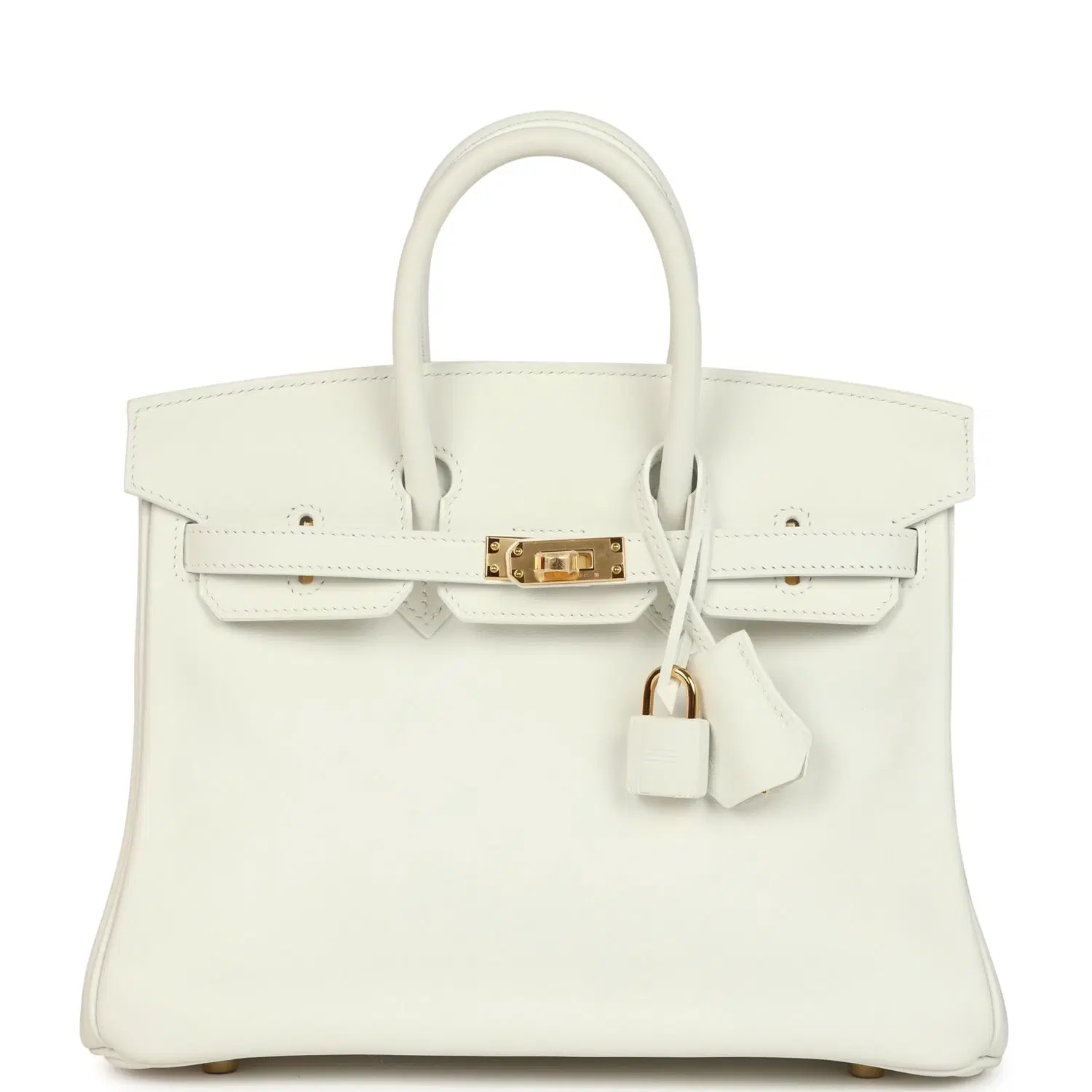 Hermes Birkin 25 New White Swift Gold Hardware