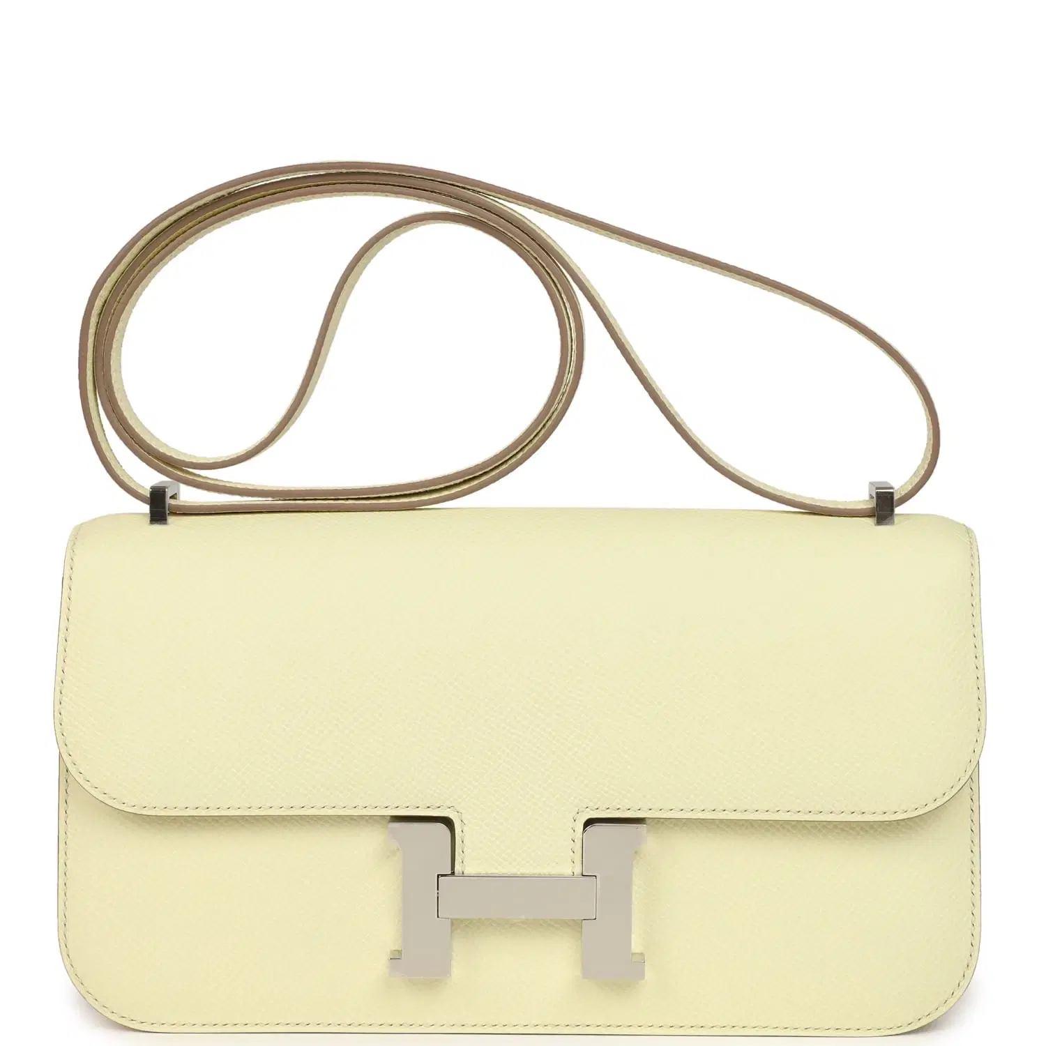Hermes Constance Elan Jaune Milton Epsom Palladium Hardware