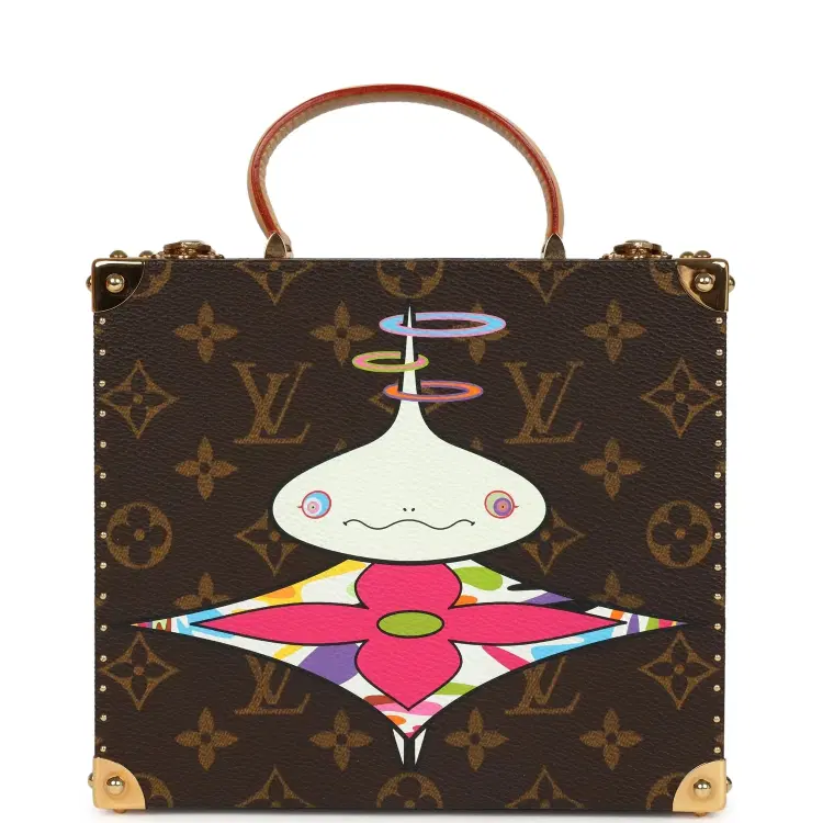 Vintage Louis Vuitton x Takashi Murakami Onion Head Jewelry Trunk Brown Multi Monogram Brass Hardware-Hover-Image