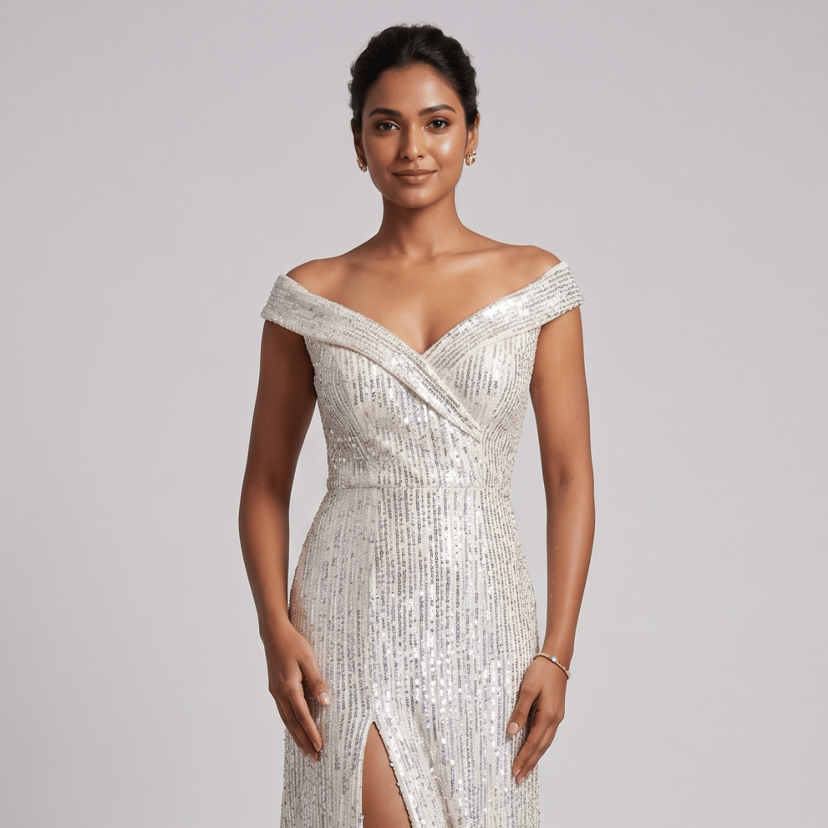 Manish Malhotra Sequins Gown, Size-Small