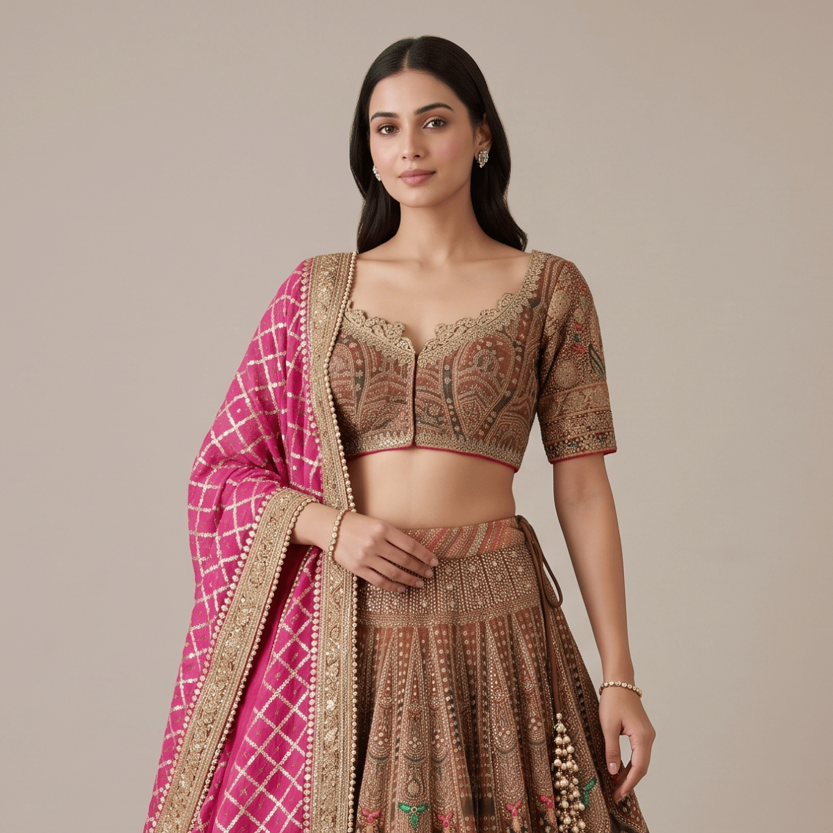 Rimple And Harpreet Lehenga