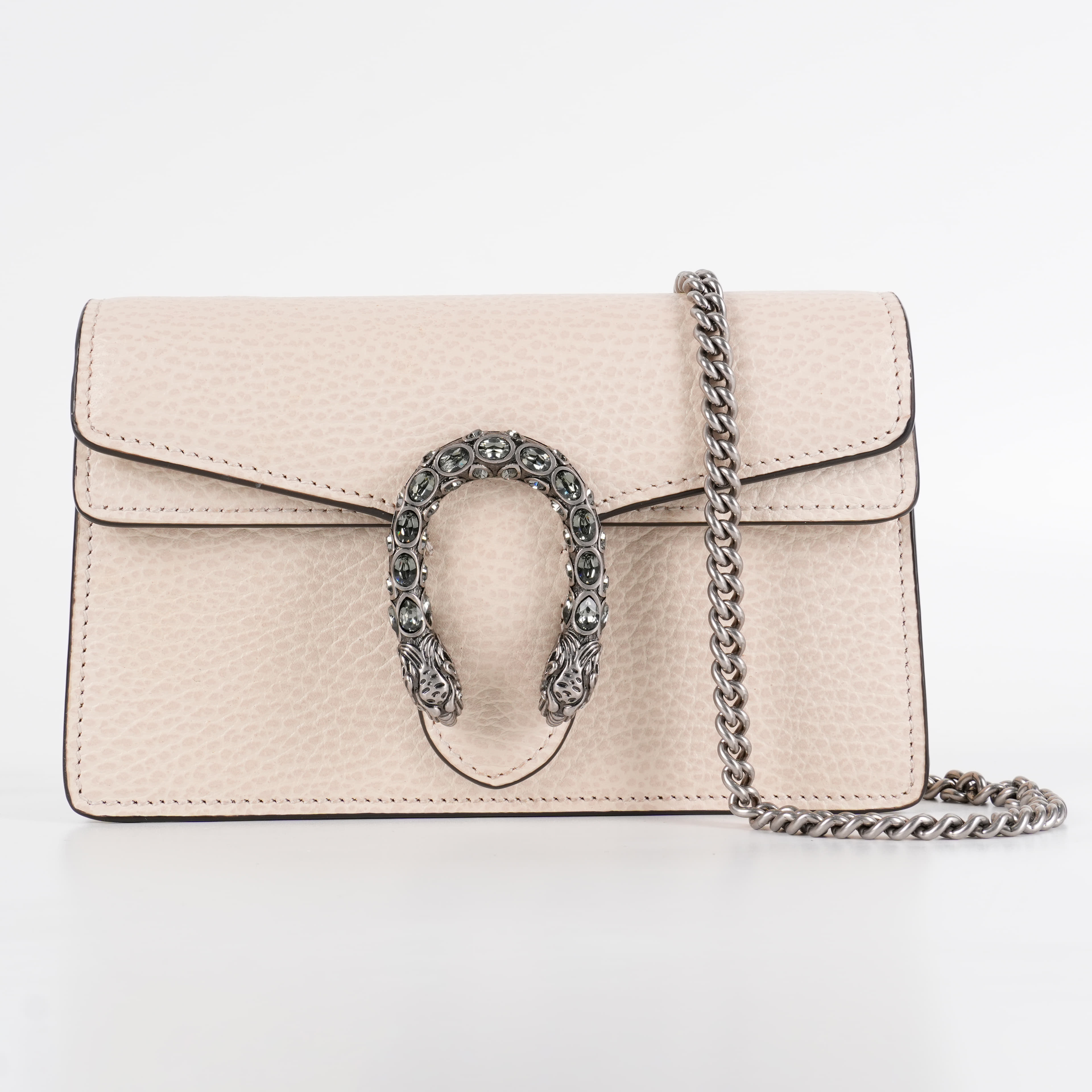 Gucci Dionysus Supermini Bag In White Leather