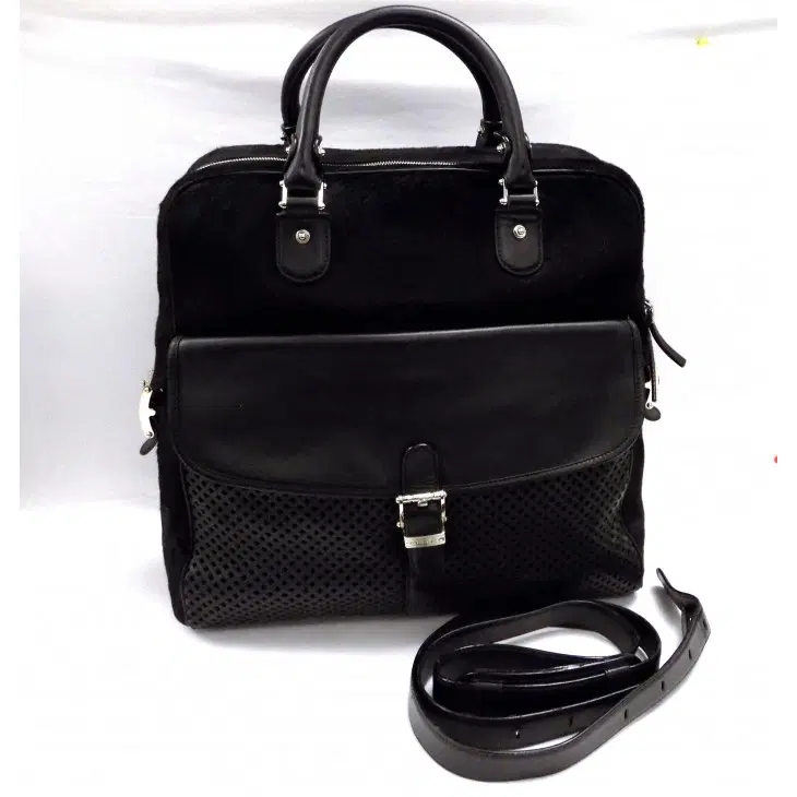 Mont Blanc Black Animal Fur Bag