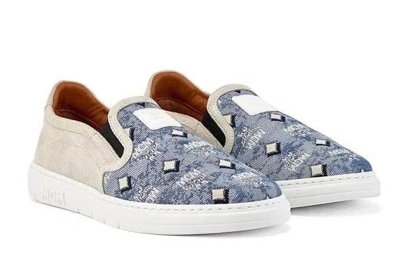 MCM Vintage Monogram Slip-On Sneakers