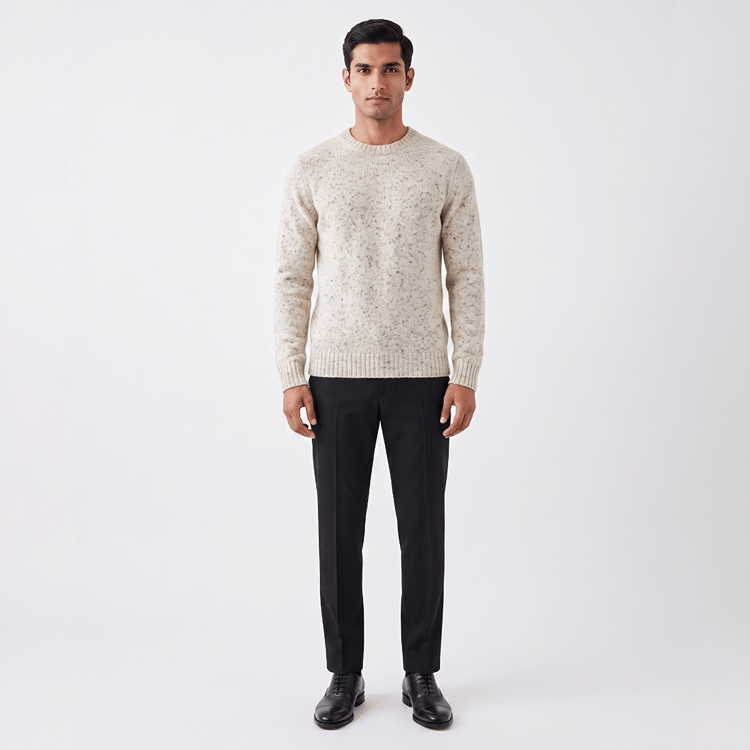 Size S - Massimo Dutti white Pullover-Hover-Image