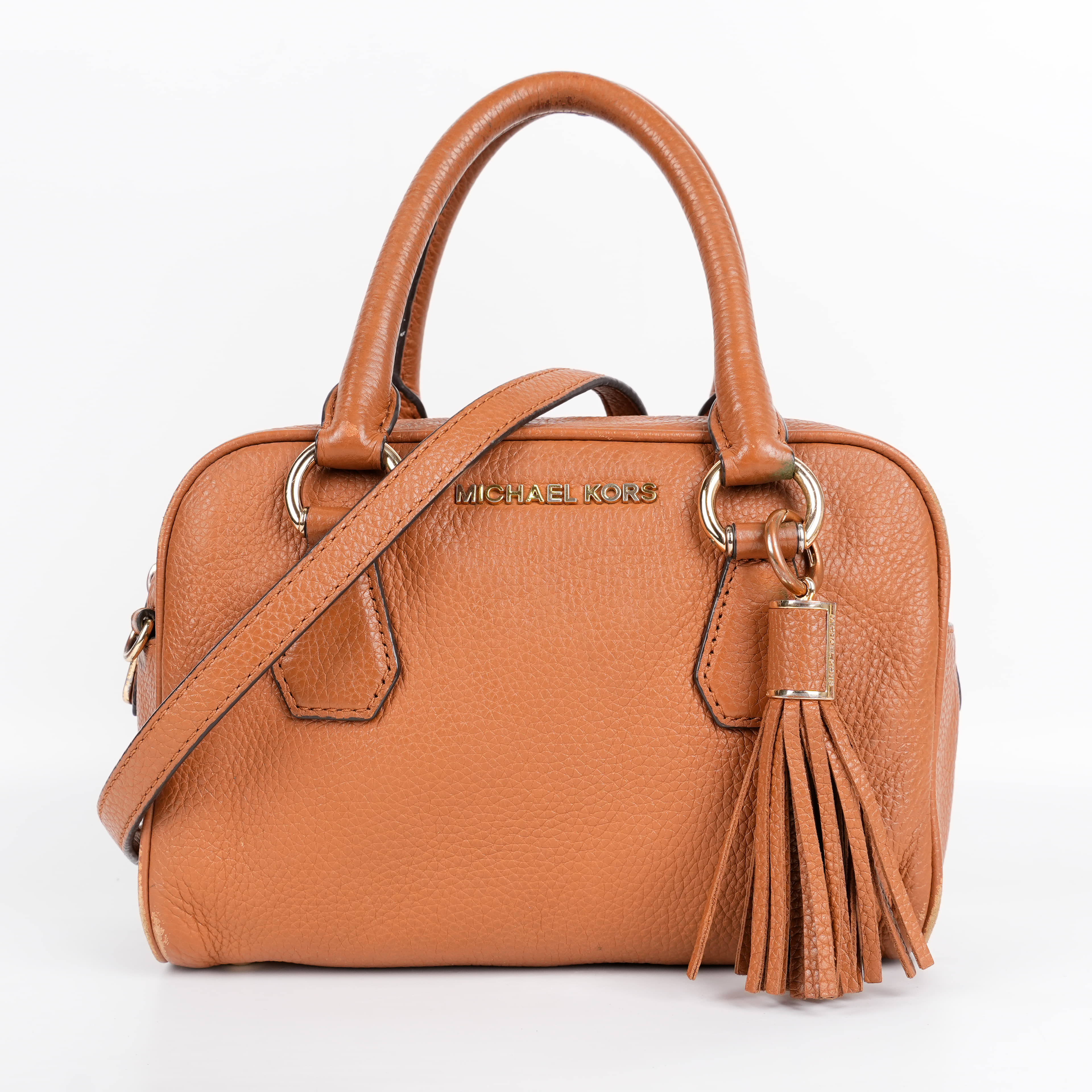 Michael Kors Bedford soft leather SM Tassel Satchel
