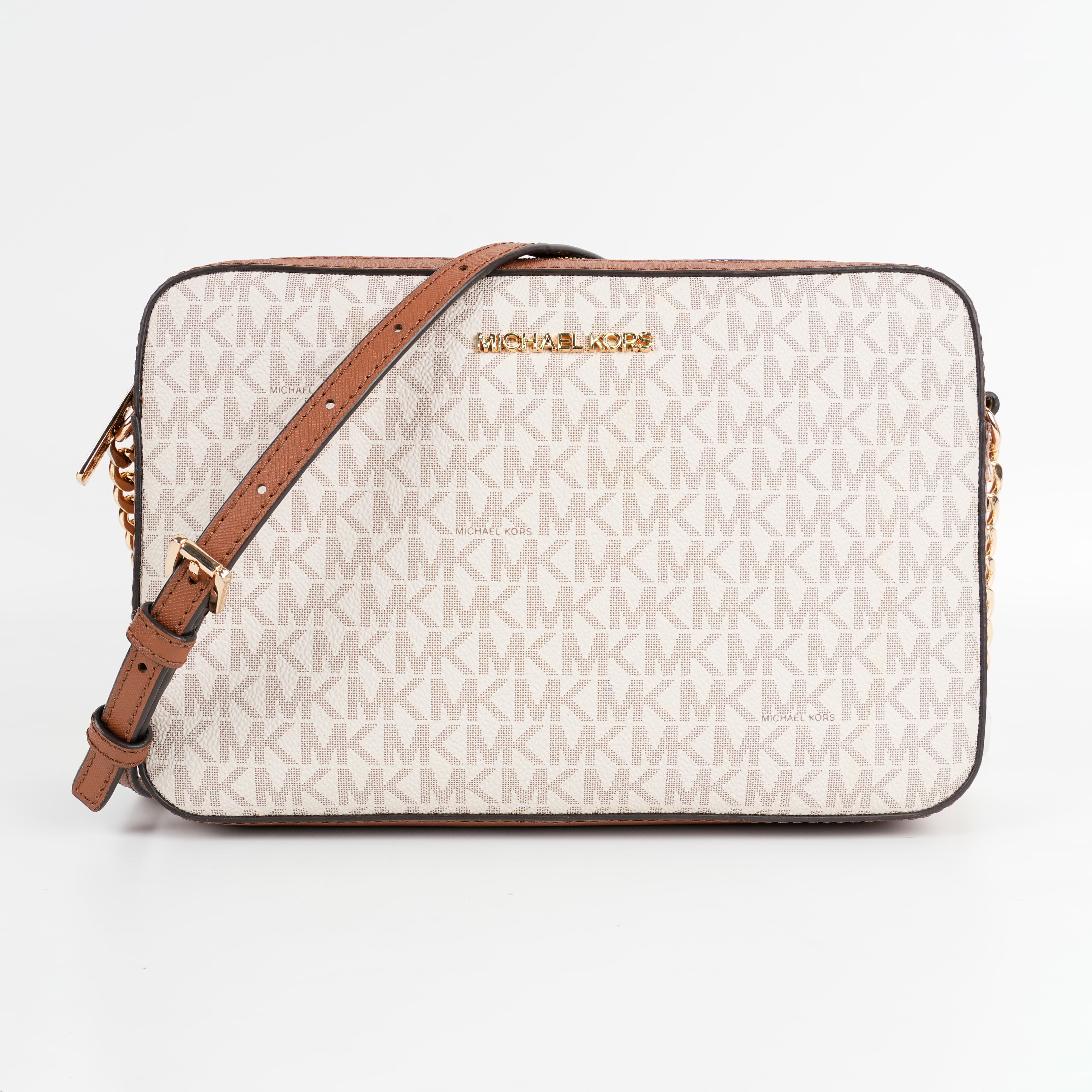 Michael Kors Jet Set Vanilla Crossbody Bag