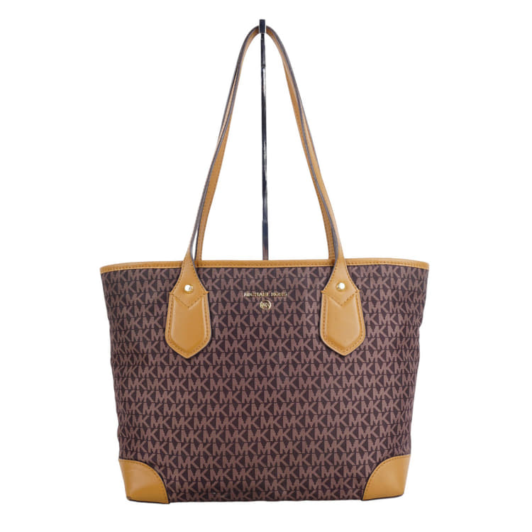 Michael Kors Eva Signature Logo Small Top Zipper Tote Bag-Hover-Image