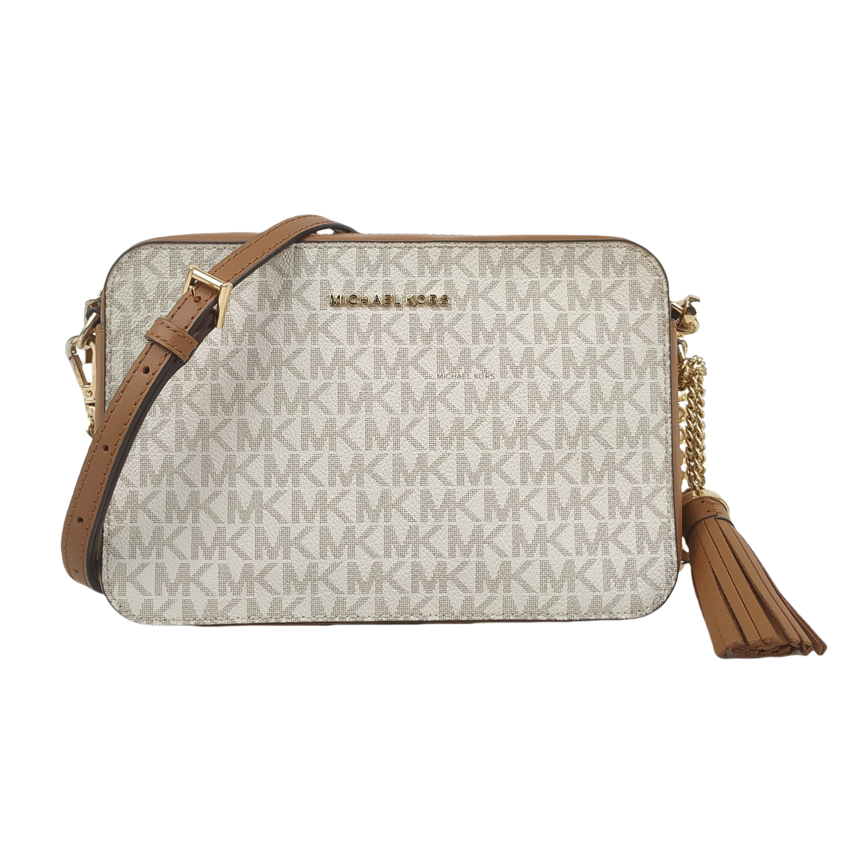 Michael Kors Jet Set Medium Logo Crossbody Bag With Tassel