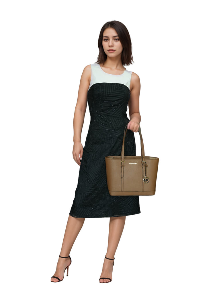 Michael Kors Jet Set Travel Large Saffiano Leather Tote Bag-Hover-Image