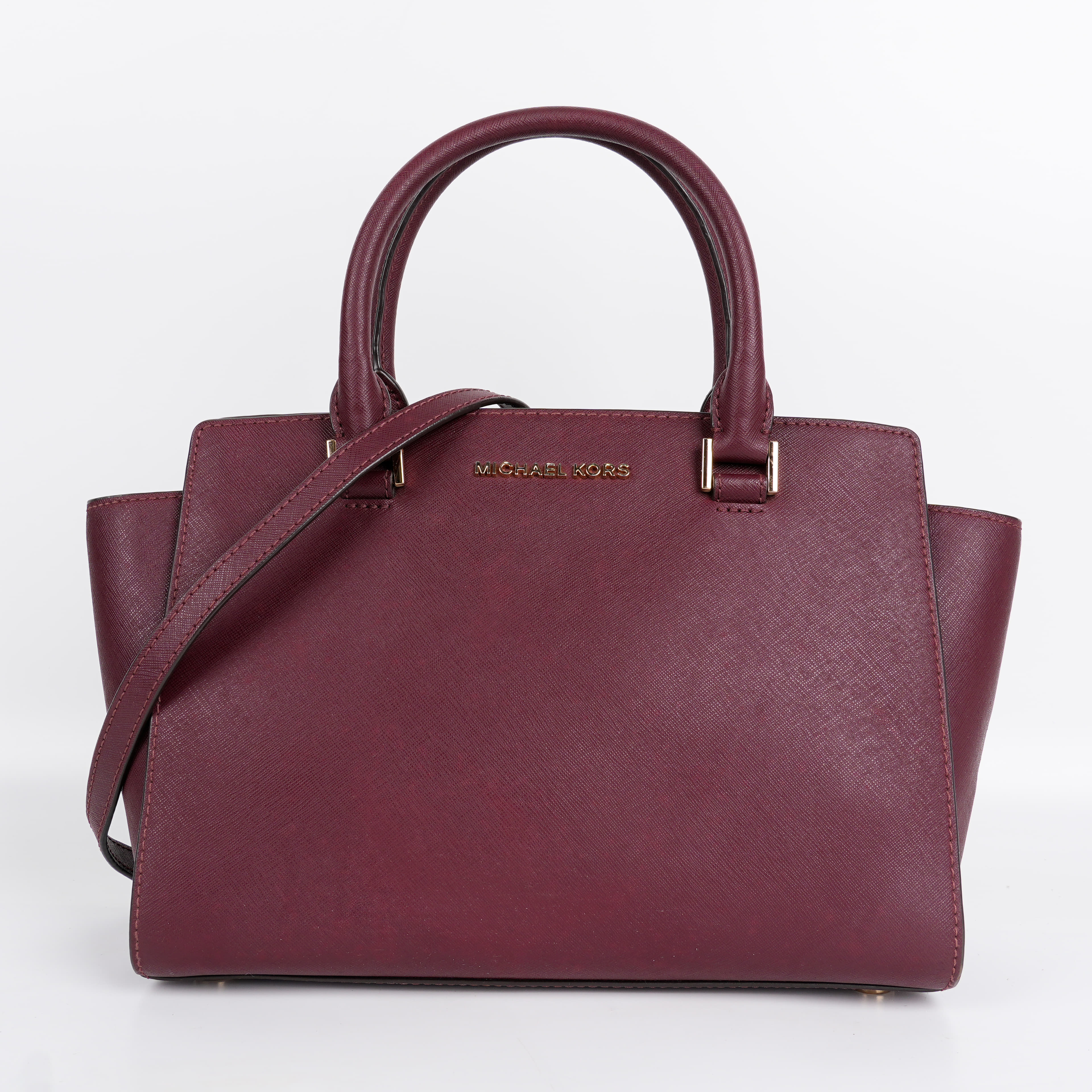 Michael Kors Selma Medium Top Zip Satchel Handbag