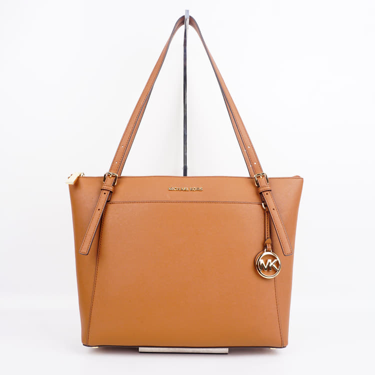 Michael Kors Voyager Large Saffiano Leather Top-Zip Tote Bag-Hover-Image