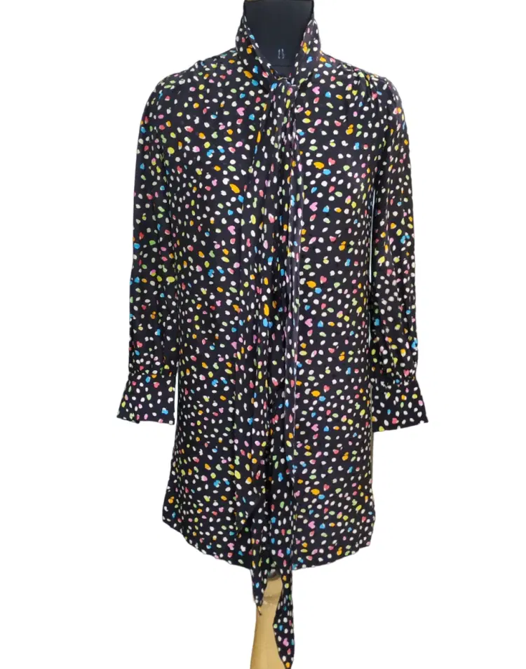 Marc Jacobs Multicolor Prints Black Dress-Hover-Image
