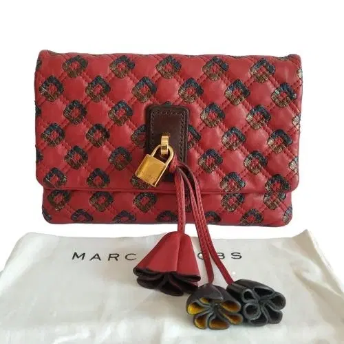 Marc Jacobs Memphis Robert Jennifer Leather Clutch-Hover-Image