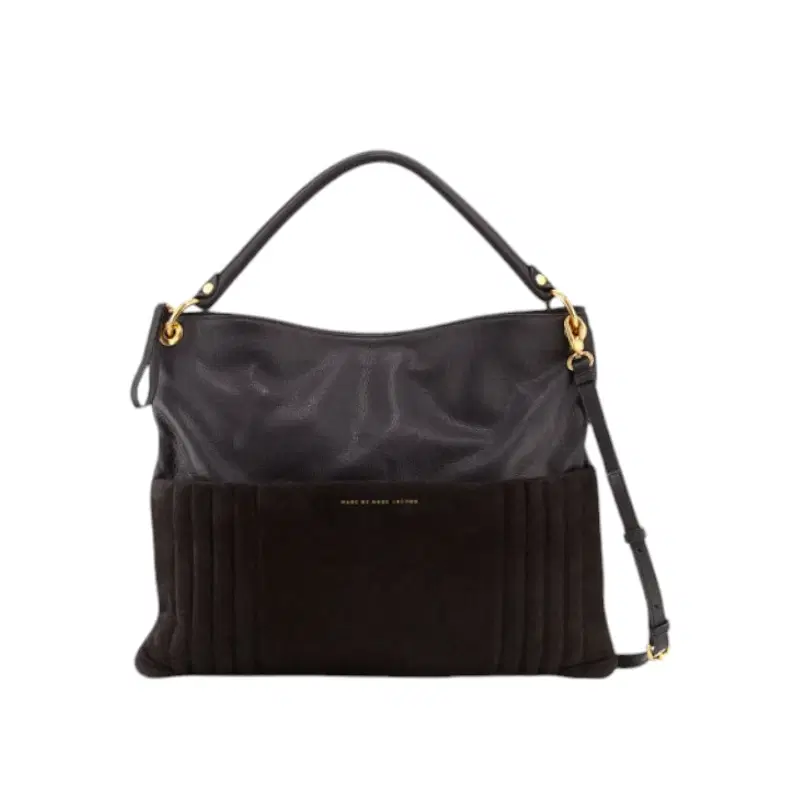 Marc Jacobs Tread Lightly Leather Suede Hobo Bag